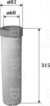 AKRON-MALÒ 1500499 - Фільтр додаткового повітря autocars.com.ua