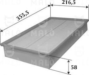 AKRON-MALÒ 1500503 - Повітряний фільтр autocars.com.ua