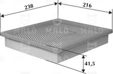 AKRON-MALÒ 1500512 - Повітряний фільтр autocars.com.ua