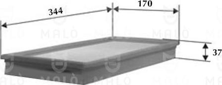 AKRON-MALÒ 1500522 - Повітряний фільтр autocars.com.ua