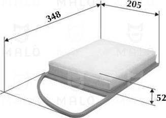 AKRON-MALÒ 1500527 - Повітряний фільтр autocars.com.ua