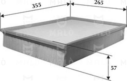 AKRON-MALÒ 1500529 - Повітряний фільтр autocars.com.ua