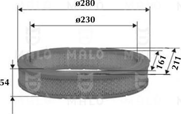 AKRON-MALÒ 1500531 - Повітряний фільтр autocars.com.ua