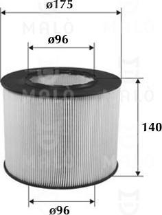 AKRON-MALÒ 1500534 - Повітряний фільтр autocars.com.ua