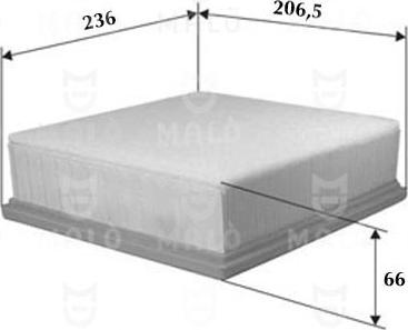 AKRON-MALÒ 1500536 - Повітряний фільтр autocars.com.ua