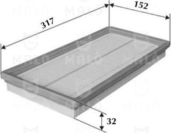 AKRON-MALÒ 1500538 - Повітряний фільтр autocars.com.ua