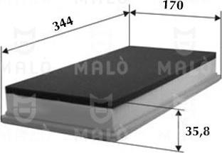 AKRON-MALÒ 1500541 - Повітряний фільтр autocars.com.ua