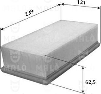 AKRON-MALÒ 1500542 - Повітряний фільтр autocars.com.ua