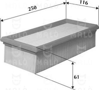 AKRON-MALÒ 1500544 - Повітряний фільтр autocars.com.ua