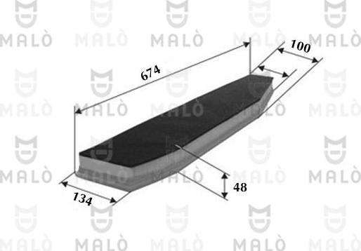 AKRON-MALÒ 1500550 - Повітряний фільтр autocars.com.ua