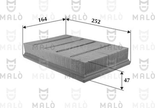 AKRON-MALÒ 1500551 - Повітряний фільтр autocars.com.ua