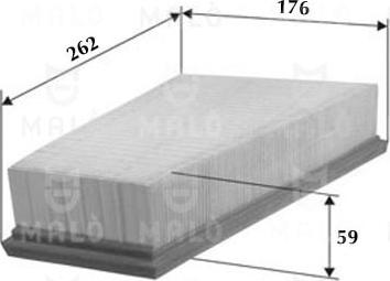 AKRON-MALÒ 1500553 - Повітряний фільтр autocars.com.ua