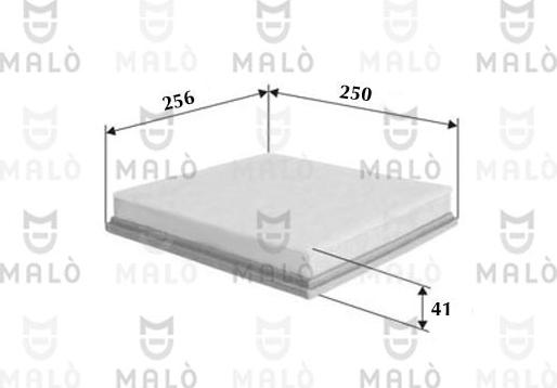 AKRON-MALÒ 1500555 - Повітряний фільтр autocars.com.ua