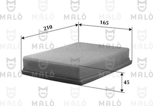 AKRON-MALÒ 1500558 - Повітряний фільтр autocars.com.ua