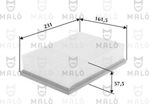 AKRON-MALÒ 1500559 - Повітряний фільтр autocars.com.ua
