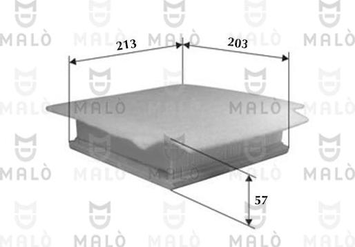 AKRON-MALÒ 1500561 - Повітряний фільтр autocars.com.ua