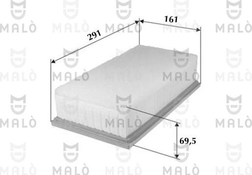 AKRON-MALÒ 1500567 - Повітряний фільтр autocars.com.ua