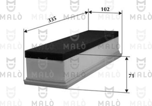 AKRON-MALÒ 1500580 - Повітряний фільтр autocars.com.ua