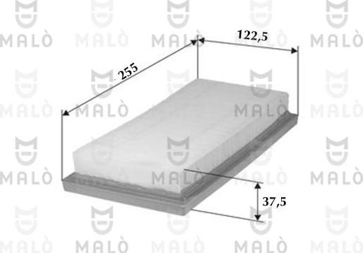 AKRON-MALÒ 1500589 - Повітряний фільтр autocars.com.ua