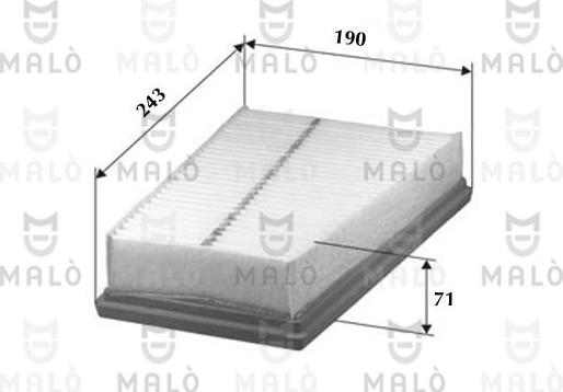 AKRON-MALÒ 1500591 - Повітряний фільтр autocars.com.ua