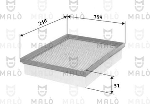 AKRON-MALÒ 1500592 - Повітряний фільтр autocars.com.ua