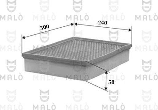 AKRON-MALÒ 1500598 - Повітряний фільтр autocars.com.ua