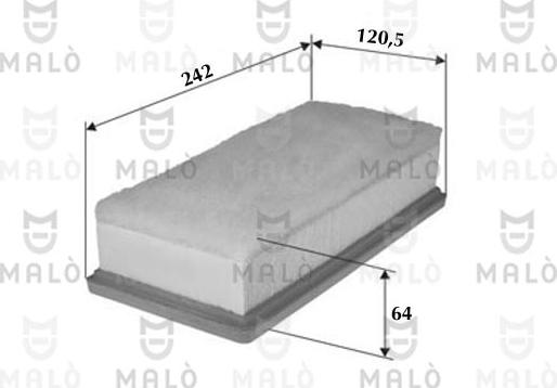 AKRON-MALÒ 1500600 - Повітряний фільтр autocars.com.ua