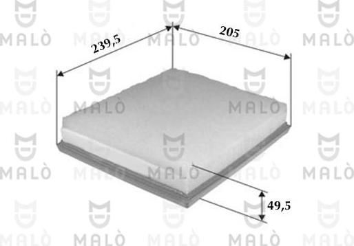 AKRON-MALÒ 1500602 - Повітряний фільтр autocars.com.ua