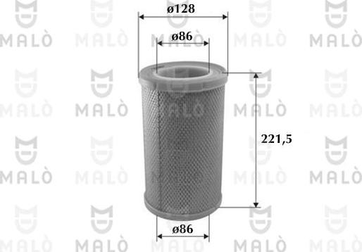 AKRON-MALÒ 1500603 - Повітряний фільтр autocars.com.ua