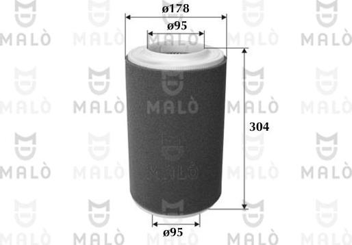 AKRON-MALÒ 1500605 - Повітряний фільтр autocars.com.ua