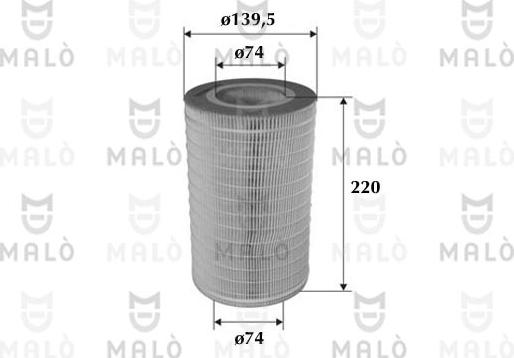 AKRON-MALÒ 1500606 - Повітряний фільтр autocars.com.ua