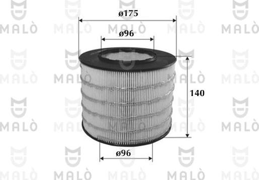 AKRON-MALÒ 1500607 - Повітряний фільтр autocars.com.ua
