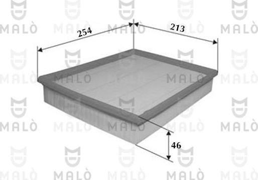 AKRON-MALÒ 1500611 - Повітряний фільтр autocars.com.ua