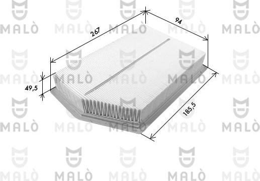 AKRON-MALÒ 1500623 - Повітряний фільтр autocars.com.ua