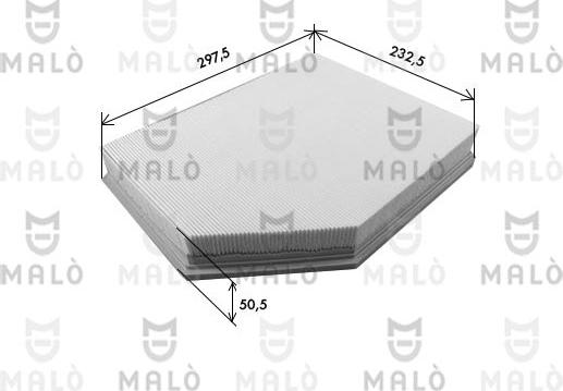 AKRON-MALÒ 1500631 - Повітряний фільтр autocars.com.ua