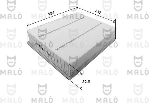 AKRON-MALÒ 1500633 - Повітряний фільтр autocars.com.ua