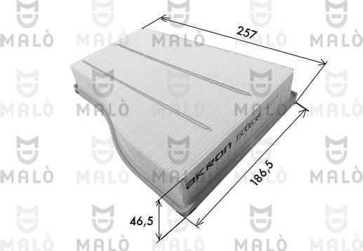 AKRON-MALÒ 1500638 - Повітряний фільтр autocars.com.ua