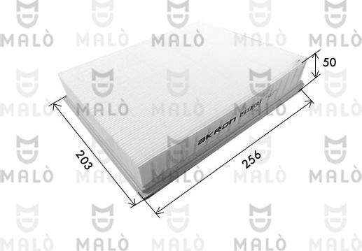 AKRON-MALÒ 1500639 - Повітряний фільтр autocars.com.ua