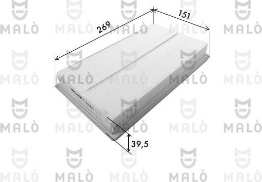 AKRON-MALÒ 1500640 - Повітряний фільтр autocars.com.ua