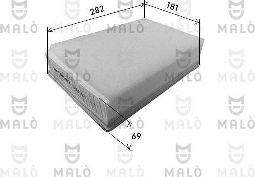 AKRON-MALÒ 1500642 - Повітряний фільтр autocars.com.ua