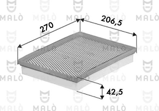 AKRON-MALÒ 1500644 - Повітряний фільтр autocars.com.ua