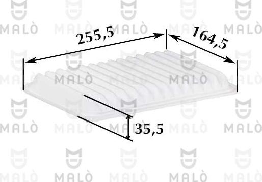 AKRON-MALÒ 1500654 - Повітряний фільтр autocars.com.ua