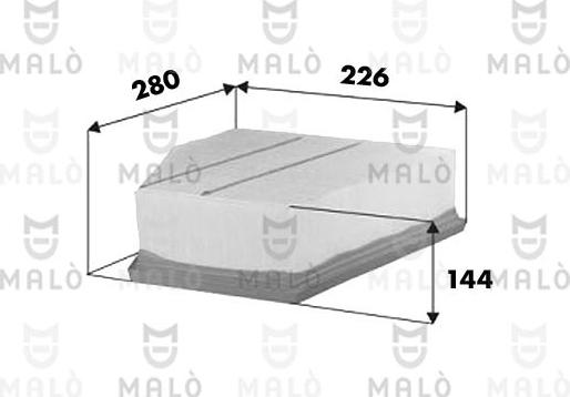 AKRON-MALÒ 1500659 - Повітряний фільтр autocars.com.ua