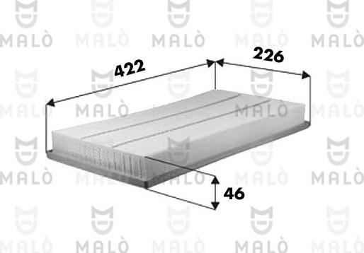 AKRON-MALÒ 1500662 - Повітряний фільтр autocars.com.ua