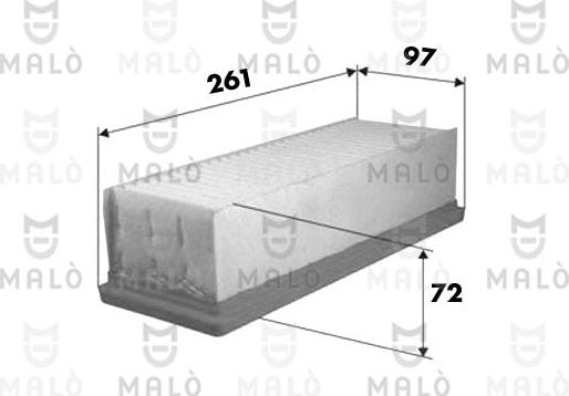 AKRON-MALÒ 1500664 - Повітряний фільтр autocars.com.ua