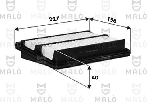 AKRON-MALÒ 1500669 - Повітряний фільтр autocars.com.ua