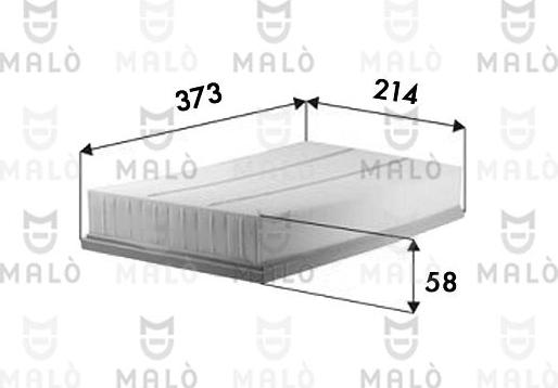 AKRON-MALÒ 1500677 - Повітряний фільтр autocars.com.ua