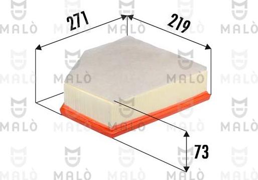 AKRON-MALÒ 1500679 - Повітряний фільтр autocars.com.ua