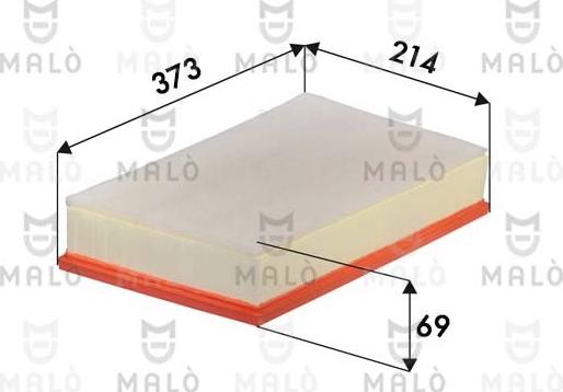 AKRON-MALÒ 1500683 - Повітряний фільтр autocars.com.ua
