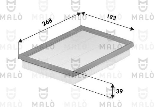 AKRON-MALÒ 1500686 - Повітряний фільтр autocars.com.ua